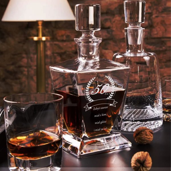 Karafka do whisky z grawerem